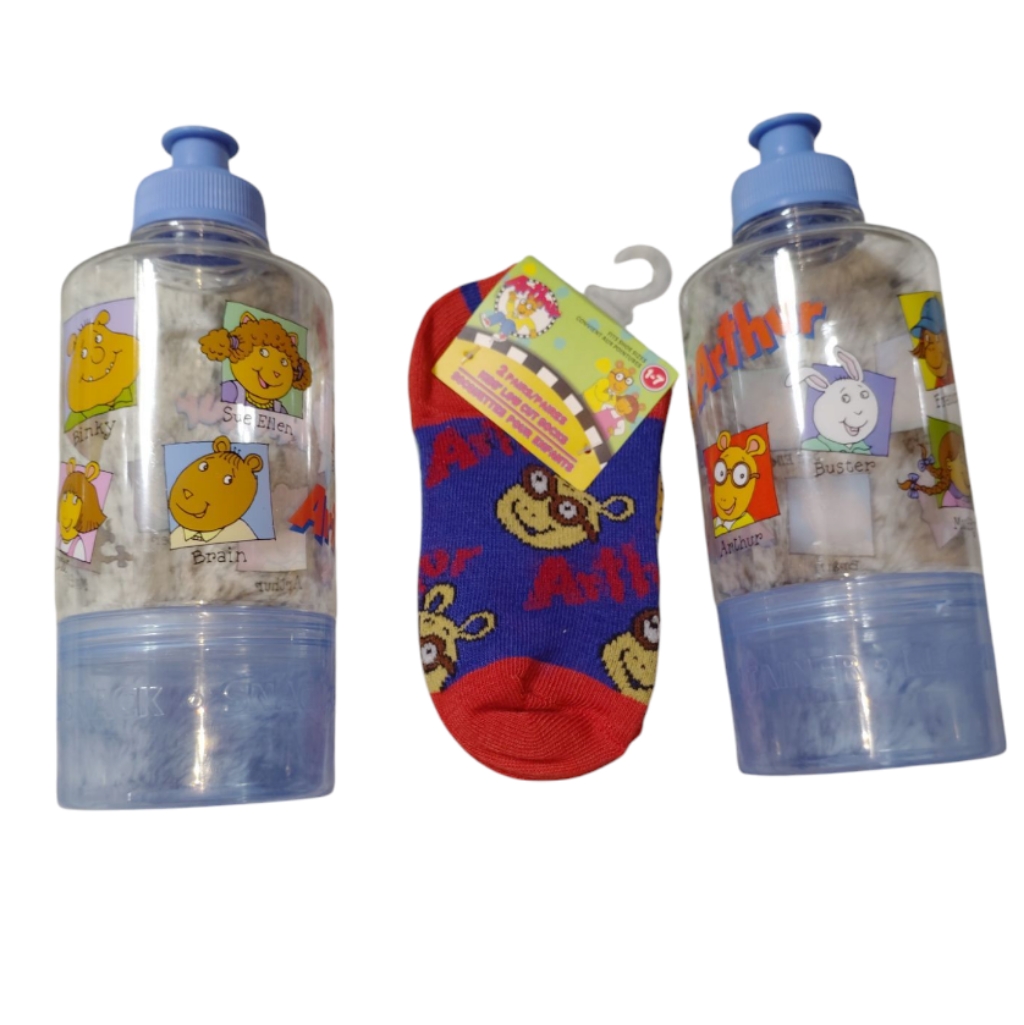 Pbs Kids Arthur Water Bottle And Snack Cup